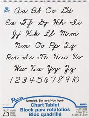 Pacon - Chart Tablets, Unruled, 24 x 32, White, 25 Sheets, Easel Pads - Use with Whiteboards, Chalkboards, Walls, Easel St&s - Eagle Tool & Supply