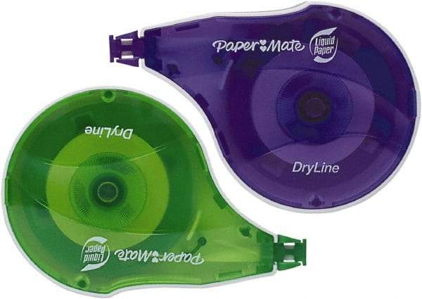 Paper Mate Liquid Paper - 1/6" x 472" Correction Tape Non-Refillable - Eagle Tool & Supply