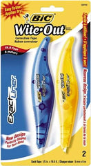 Bic - 1/5" x 236" Correction Tape Non-Refillable - Eagle Tool & Supply