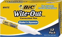 Bic - Correction Fluids Pen Applicator - 8 ml - Eagle Tool & Supply