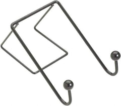 FELLOWES - 2 Hooks, 4" Long x 5-1/8" Deep, Metal Double Wall Hook - 6" High - Eagle Tool & Supply