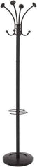 Alba - 8 Hooks, 16" Long x 16" Deep, Steel Floor Costumer - 70-1/2" High - Eagle Tool & Supply