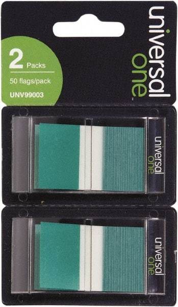 Universal One - Self-Stick Page Flags Style: Flag Color: Green - Eagle Tool & Supply