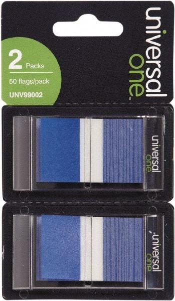 Universal One - Self-Stick Page Flags Style: Flag Color: Blue - Eagle Tool & Supply