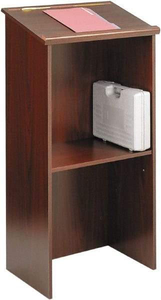 Safco - Laminated, Wood Full Floor Lectern - 15-3/4" Deep x 23" Wide x 46" High - Eagle Tool & Supply