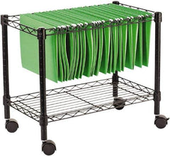 ALERA - 250 Lb Capacity, 24" Wide x 14" Long x 21" High File Cart - 1 Shelf, Steel - Eagle Tool & Supply