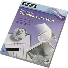 Apollo - Transparency Films & Sleeves Audio Visual Conference Accessory Type: Transparency Sleeves For Use With: Laser Copiers; Laser Printers - Eagle Tool & Supply