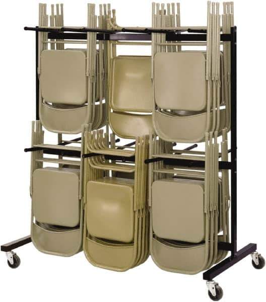 Safco - 84 Chairs Capacity Two-Tier Chair Cart - Use for Folding Chairs - Eagle Tool & Supply