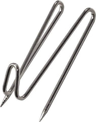 ADVANTUS - 25 Hooks, 1" Long x 1" Deep, Metal Hook Panel - 2-1/2" High - Eagle Tool & Supply