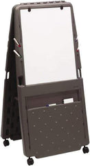ICEBERG - Foldable Double-Sided Dry Erase Easel - 73" High - Eagle Tool & Supply