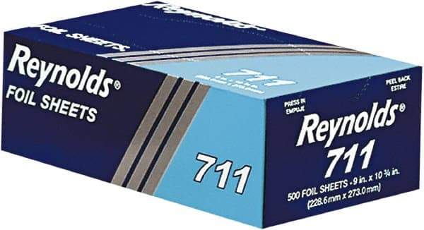 Reynolds - Pop-Up Interfolded Aluminum Foil Sheets, 9 x 10-3/4, Silver, 3000 Sheet/Carton - Use with Food Protection - Eagle Tool & Supply