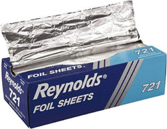 Reynolds - Interfolded Aluminum Foil Sheets, 12 x 10-3/4, Silver, 500/Box, 6 Boxes/Carton - Use with Food Protection - Eagle Tool & Supply