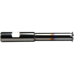 Emuge - 11 Max TPI, Internal Single Profile Thread Mill - 1-7/8" Cut Diam, 5/8" Shank Diam, 5 Flute, 4-1/8" OAL, TiCN Finish - Exact Industrial Supply