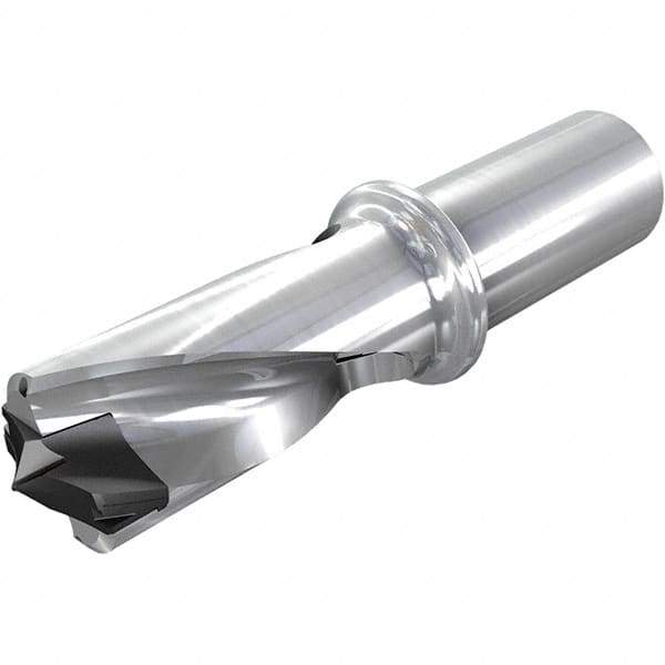 Iscar - 39 to 39.9mm Diam, 1.5xD, 59mm Max Drill Depth, 32mm Shank Diam, 163.4mm OAL, Replaceable Tip Drill - HFP-IQ Insert, 39 Seat Size, DFN Toolholder, Series ChamIOdrill - Eagle Tool & Supply