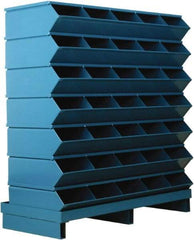 Stackbin - 7 Bin, Shelving Unit with Openings & Base - 37" Wide x 41" High - Eagle Tool & Supply