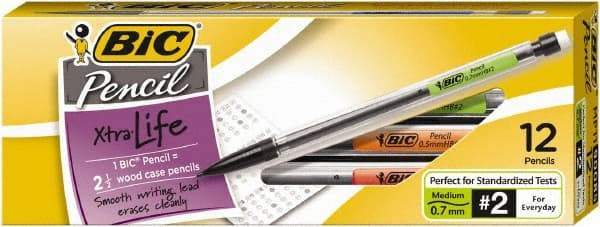 Bic - 0.7mm Lead Mechanical Pencil - Black - Eagle Tool & Supply