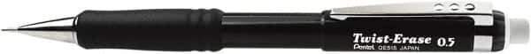 Pentel - 0.5mm Lead Mechanical Pencil - Black - Eagle Tool & Supply