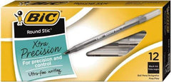 Bic - Conical Ball Point Pen - Black - Eagle Tool & Supply