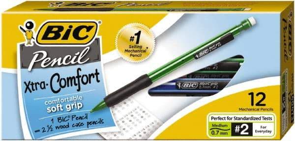 Bic - 0.7mm Lead Mechanical Pencil - Black - Eagle Tool & Supply