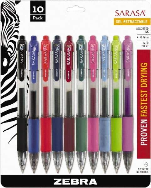 Zebra - Conical Roller Ball Pen - Assorted Colors - Eagle Tool & Supply