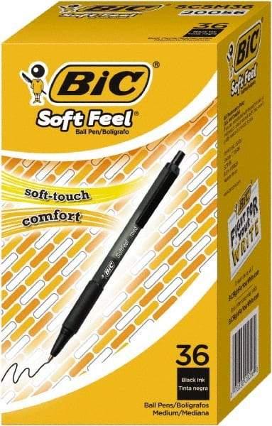 Bic - Conical Ball Point Pen - Black - Eagle Tool & Supply
