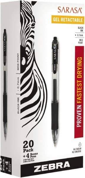 Zebra - Conical Roller Ball Pen - Black - Eagle Tool & Supply