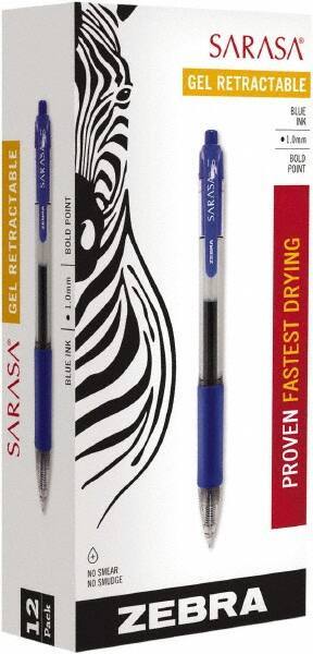 Zebra - Conical Roller Ball Pen - Blue - Eagle Tool & Supply