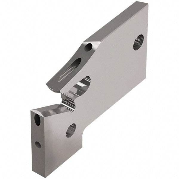 Seco - 15.5mm Blade Height, 3.4mm Blade Width, 33.1mm OAL, Left Hand Cut, Single End Indexable Cut-Off Blade - 19mm Max Depth of Cut, 150.10A Blade, Jetstream Series - Eagle Tool & Supply