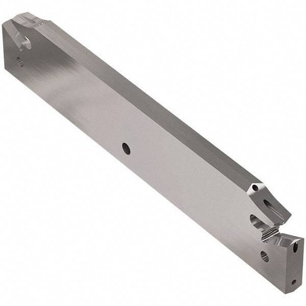 Seco - 21.4mm Blade Height, 5.65mm Blade Width, 120mm OAL, Left Hand Cut, Double End Indexable Cut-Off Blade - 49mm Max Depth of Cut, 150.10A Blade, Jetstream Series - Eagle Tool & Supply