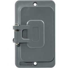 Hubbell Wiring Device-Kellems - Electrical Outlet Box & Switch Box Accessories Accessory Type: Box Cover Material: PBT Resin - Eagle Tool & Supply