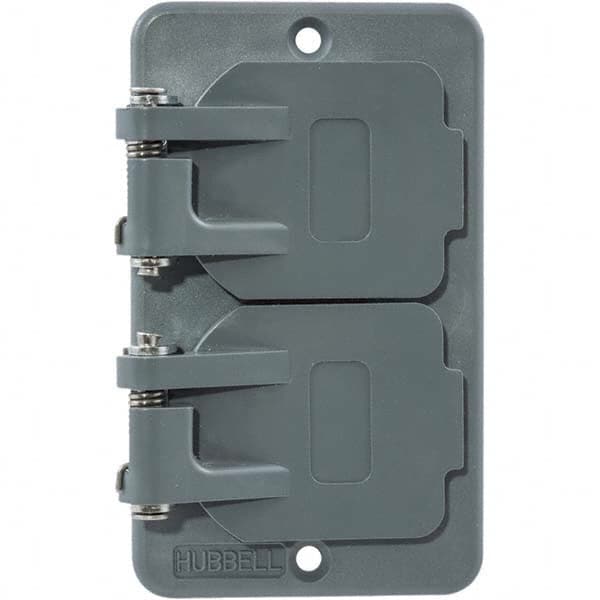 Hubbell Wiring Device-Kellems - Electrical Outlet Box & Switch Box Accessories Accessory Type: Box Cover Material: PBT Resin - Eagle Tool & Supply