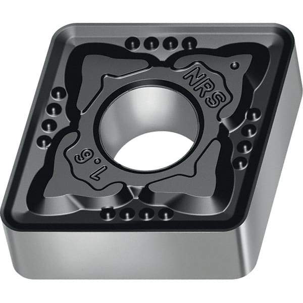 Walter - CNMG543 NRS Grade WSM10 Carbide Turning Insert - TiAlN/Al2O3/ZrCN Finish, 80° Diamond, 5/8" Inscr Circle, 1/4" Thick, 3/64" Corner Radius - Eagle Tool & Supply