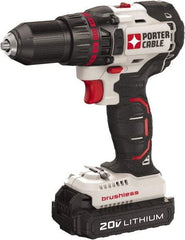 Porter-Cable - 20 Volt 1/2" Chuck Mid-Handle Cordless Drill - 0-1700 RPM, Keyless Chuck, Reversible, 2 Lithium-Ion Batteries Included - Eagle Tool & Supply