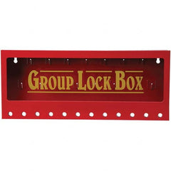 Brady - 1 13-Piece Kit 2-1/4" Deep x 16-3/4" Wide x 7" High Wall Mount Group Lockout Box - Eagle Tool & Supply