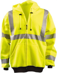OccuNomix - Size 2XL Hi-Viz Yellow High Visibility Sweatshirt - Eagle Tool & Supply