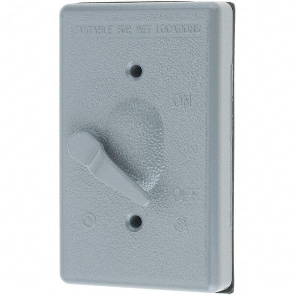 Leviton - Electrical Outlet Box Aluminum\xB6Zinc Device Cover - Eagle Tool & Supply