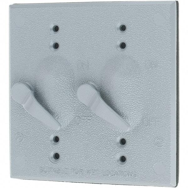 Leviton - Electrical Outlet Box Aluminum\xB6Zinc Device Cover - Eagle Tool & Supply