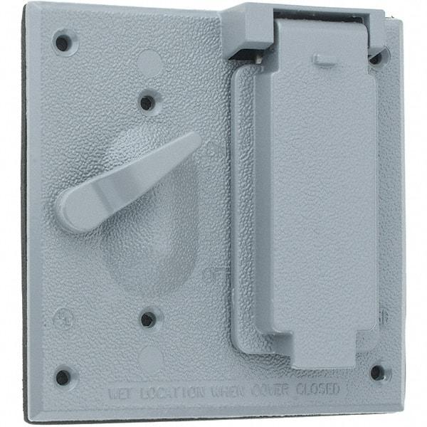 Leviton - Electrical Outlet Box Zinc Device Cover - Eagle Tool & Supply