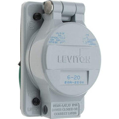 Leviton - Straight Blade Receptacles   Receptacle Type: Single Receptacle    Grade: Industrial - Eagle Tool & Supply