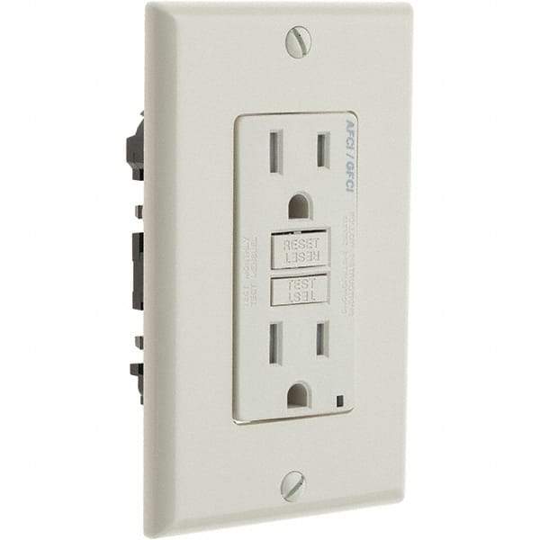 Leviton - GFCI Receptacles Grade: Commercial Color: Light Almond - Eagle Tool & Supply