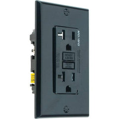 Leviton - GFCI Receptacles Grade: Commercial Color: Black - Eagle Tool & Supply