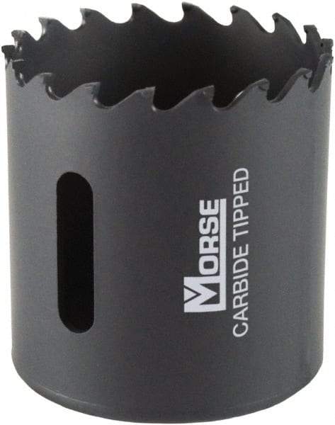 M.K. MORSE - 1-3/4" Diam, 1-15/16" Cutting Depth, Hole Saw - Carbide-Tipped Saw, Toothed Edge - Eagle Tool & Supply