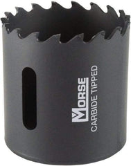 M.K. MORSE - 2-1/8" Diam, 1-15/16" Cutting Depth, Hole Saw - Carbide-Tipped Saw, Toothed Edge - Eagle Tool & Supply