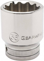 GearWrench - 3/4" Drive, Standard Hand Socket - 12 Points, 2.64" OAL, Alloy Steel, Chrome Finish - Eagle Tool & Supply