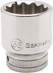 GearWrench - 3/4" Drive, Standard Hand Socket - 12 Points, 2.48" OAL, Alloy Steel, Chrome Finish - Eagle Tool & Supply