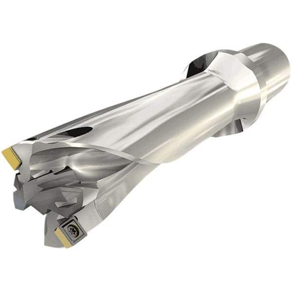 Iscar - 2" Max Diam, 5xD, 10" Max Drill Depth, 1-1/2" Shank Diam, 14.57" OAL, Replaceable Tip Drill - ICP, SOGT-W Insert, MNC Toolholder, Series CombiCham - Eagle Tool & Supply