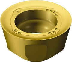 Sandvik Coromant - 6001045 ML Grade S40T Carbide Milling Insert - TiCN/Al2O3/TiN Finish, 4.5mm Thick, 10mm Inscribed Circle, 5mm Corner Radius - Eagle Tool & Supply