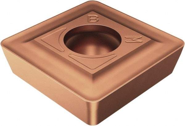 Sandvik Coromant - SPMT0808 BM Grade 1145 Carbide Turning Insert - TiAlN/TiN Finish, 90° Square, 8.9mm Inscr Circle, 3mm Thick, 1/32" Corner Radius - Eagle Tool & Supply