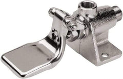 SANI-LAV - Faucet Replacement Single Pedal Foot Valve - Floor Mount - Brass, Use with Sinks, Wash Stations Scrub Sinks - Eagle Tool & Supply