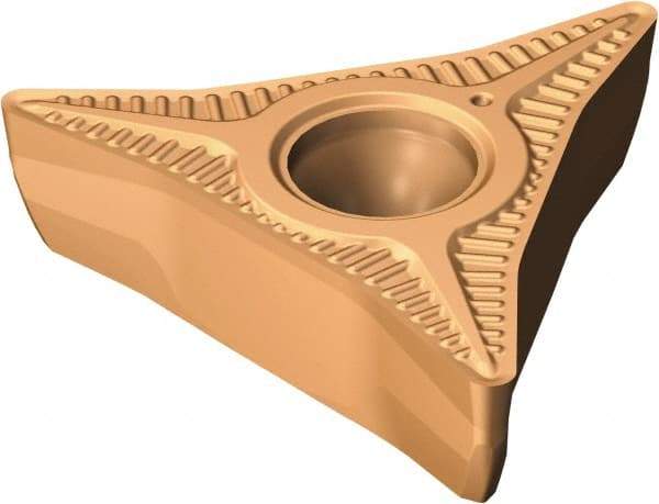 Sandvik Coromant - CP-A1108 L5 Grade 1115 Carbide Turning Insert - TiAlN/AlCr2O3 Finish, 35° Included Angle, 11mm Inscr Circle, 6mm Thick, 1/32" Corner Radius - Eagle Tool & Supply